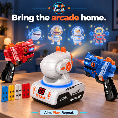 ZAPZUNO™ Interactive Laser Tag Projector Game Set